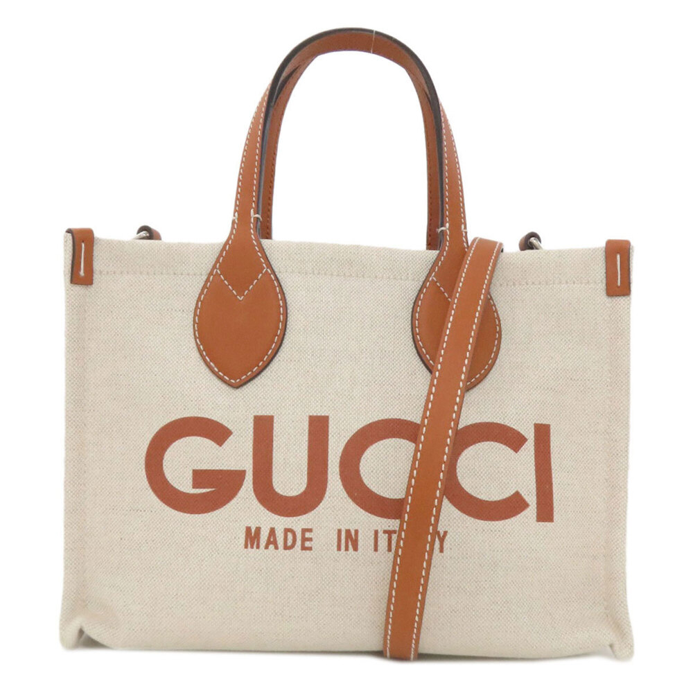 Gucci 772144 Print Small Handbag Canvas Women's GUCCI